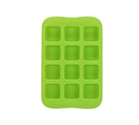 MALUGOGO Silicone Ice Cube Tray and Chocolate Mold High Tenacity and Easy to Use 12 Cavities with 12 Lattices Design for Kitchen Ice Making and Jelly Preparation