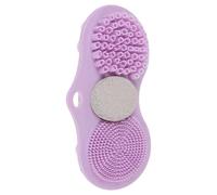 MALUGOGO Silicone Massage Bath Mat Shower Foot and Back Scrubber Hands-Free Back Scrubbing Nonslip Suction Cups Gentle Exfoliating Foot Massager Mat for Bathroom Use