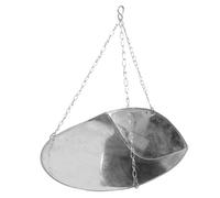 MALUGOGO Stainless Steel Hanging Weighing Pan with Reinforced Chain for Industrial and Grocery Scales Pendant Tray Compatible with Pocket Spring Dial Mechanical and Kitchen Scales Stable