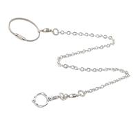 MALUGOGO Stainless Steel Pet Parrot Leash Bird Training Chain with Clip Leg Rings Comfortable Bird Ankle Foot Harness for Outdoor Use and Secure