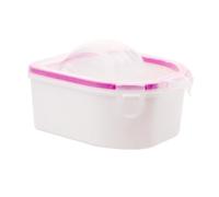 MALUGOGO Sturdy Nail Soak Bowl Suitable for Both Right and Left Hands Hard Plastic Can be Filled with Water or Soaking Liquids for Cuticle Removal for Manicure and Artificial Nail Removal