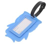 MALUGOGO Sturdy Shark Shape Luggage Tag Made of Soft and Sturdy PVC Material, Easy to Use and Simple to Attach, for Travel Suitcases and Checked Luggage with Cute Cartoon Design