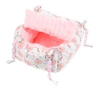 MALUGOGO Sugar Glider Nest Pink Lint Half Open Hanging Warm Sleep Bed
