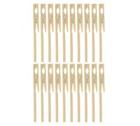MALUGOGO Test Tube Clamps Practical Use Sturdy Bamboo 20pcs Scratch Resistant Laboratory Clips for Chemistry Experiments in Schools and Hotels