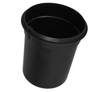 MALUGOGO Thickened round Garbage Bin Inner Liner 3l Black Plastic Trash Can Replacement Bucket for Home Bathroom Office Waste Management