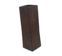 MALUGOGO Vintage Ceramic Flower Vase with Distressed Aged Finish Rustic Decorative Flower Holder for Living Bedroom Office Boho Farmhouse Table and Shelf Decor