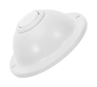 MALUGOGO Wall Mounted Door Bell Button Doorbell Press Switch Decorative Doorbell Switch Secure Connectivity Easy Installation Metal Round White for Front Doors Indoor Use