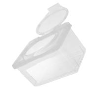 MALUGOGO Wipe Holder Refillable Dispenser with Dustproof Lid Non-slip PP Tissue Box for Bathroom Nursery Living Easy Open Cover Wet Wipes Storage Container
