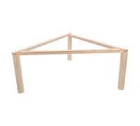 MALUGOGO Wooden Chicken Perch Stand for Hens and Birds with Triangular Ladder Design, No Chemical Residues, Efficient Space Utilisation, for Poultry and Brooder Habitats to Egg Production