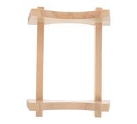 MALUGOGO Wooden Drink Dispenser Stand Stable Barrel Support and Sturdy Countertop Base, Elegant Rustic Design for Beverage Servers and Sake Containers in Home Beverage Space