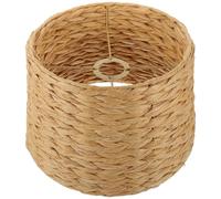 MALUGOGO Woven Seagrass Lamp Shade E27 Table and Floor Lamp Cover Rustic Rope Lampshade for Restaurant, Hot Pot Shop, and Guesthouse Pendant Lighting