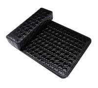 MALUGOGO Wrist Rest Support Comfortable Material and Sponge for Manicure Hand Cushion Heart Pattern, Pu Leather Black Nail Art and Salon Decoration