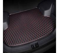 MALVCD Car Boot Liner for Jaguar XF 2016-2021, Leather Boot Liner Mats Protector Pad All-Weather Anti-Scratch Waterproof Non-Slip Durable Accessories,D/Black~red