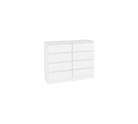 Seconique Malvern 8 Drawer Chest - White