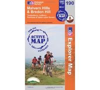 Malvern Hills and Bredon Hill: No. 190 (OS Explorer Map Active)