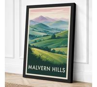 Malvern Hills Landscape Canvas Wall Art Print 30x20 Inch