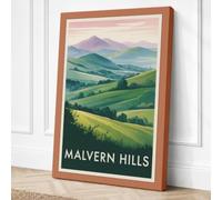 Malvern Hills Landscape Canvas Wall Art Print 30x20 Inch