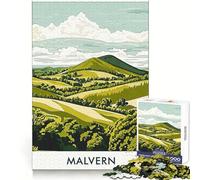 Malvern Hills Landscape Jigsaw Puzzle 1000 Piece for Teenagers Cognitive Boost Smooth Connection Fun Play Art Piece (50x75cm)