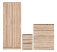 Malvern Trio Seconique Light Oak One Size