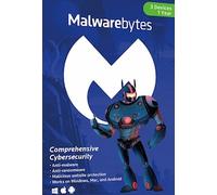 Malwarebytes Anti-Malware (3 Devices, 1 Year) - PC, Android, Mac - Key (GLOBAL)