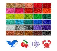 Malynme Fuse Beads, 21000 Pcs 30 Colors 5mm Fuse Bead Kit for DIY Projects - Individually Wrapped
