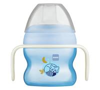 MAM 150ml Baby First Starter Cup Night Glow With Handles - Blue