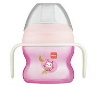 MAM 150ml Baby First Starter Cup Night Glow With Handles - Pink