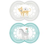 Mam 2 Silicone Pacifiers Original +6 Months Assorted Colors 1 pc