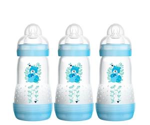 MAM 260ml 2+mths Anti-Colic Blue Bottle - 3 pcs