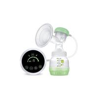MAM 2-in-1 Single Electric Breast Pump, Flexible Use Electric and Manual Breast Milk Pump, Comforting Silicone Breast Pump, Green (Designs May Vary)