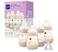 MAM 5oz Easy Start Anti-Colic Wide Neck Vented Baby Bottle, Slow Flow Breastfeeding-Like Nipple,Reduces Colic Gas & Reflux, Easy Clean, BPA Free,0+ Months, Made in Europe