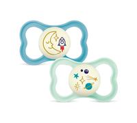 Mam Air Night Silk 2p Box V-6-16m Pacifier
