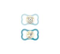 MAM Air Night Soothers - 16+ Months, 2 Pack, Glow in Dark