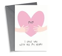 mam all my heart Mothers Day Card 10622