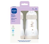 MAM Anti Colic Bottle 260ml 2 Pack Assorted Designs