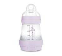 MAM Anti-Colic Bottle, Newborn, 0-2 Months, 160 ml, with 1 Slow Flow Silicone Teat Easy Acceptance, Self-Sterilizable and Easy to Clean, Easy Start Anti-Colic, Matte Pink, Pack of 1