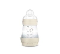 MAM Anti-Colic Bottle, Newborn, 0-2 Months, 160 ml, with 1 Slow Flow Silicone Teat of Easy Acceptance, Self-Sterilizable and Easy to Clean, Easy Start Anti-Colic, Neutral Matt, Pack 1pc
