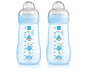 Mam Baby Bottle 270ml - 2pk - Boy