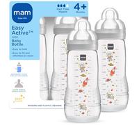 MAM Baby Bottle, Green, 11 Ounce, 2-Count (Designs May Vary)