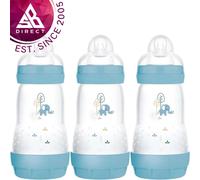 Mam Baby Formula Feeding Self Sterilising Anti-Colic Infant Bottle 260ml 3 Pack