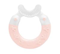 MAM Bite and Brush Teether, Pink, 3 Plus Months