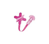 MAM Bite & Relax Teether | Suitable from 4+ Months | Teething Toy with Clip | Provides Soothing Relief for Painful Gums | Easy for Baby to Hold | Pin