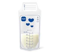 MAM Breast Milk Bags | Breastfeeding Bag Made of BPA & BPS Free Material | Leak-Proof Milk Bags with Double Pressure Closure | Practical Stand | Flat & Space-Saving | 180 ml | Pack of 100