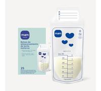 MAM Breast Milk Storage Bags, 180ml Capacity, Fridge and Freezer Safe, Allows Vertical or Horizontal Storage, Easy to Fill, No Leak, 25 Count