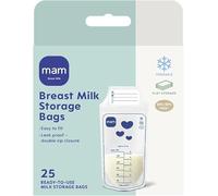 MAM Breast Milk Storage Bags, 25 Pack, Pre-Sterilised