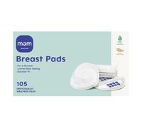 MAM Breast Pads with Fixing Strip | Pack of 105 | Suitable for All Breast Sizes
