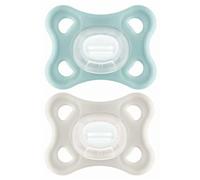 MAM Comfort 2 Silicon Soothers 2-6 Months (Colour : Blue)