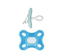 MAM Comfort Baby Pacifier, 100% Lightweight Silicone, Sterilizer Case, 0-3 Months (Pack of 2)