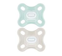 MAM Comfort Silicone Pacifier 0 Months Plus Blue Light Blue Promotion