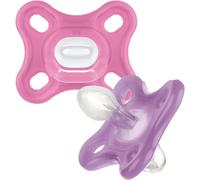 MAM Comfort Soothers | 0-2 Months | 2 Pack | Newborn Dummies | Comes in Dummy Steriliser Case | Sustainable Materials | Baby Accessories for Newborn |